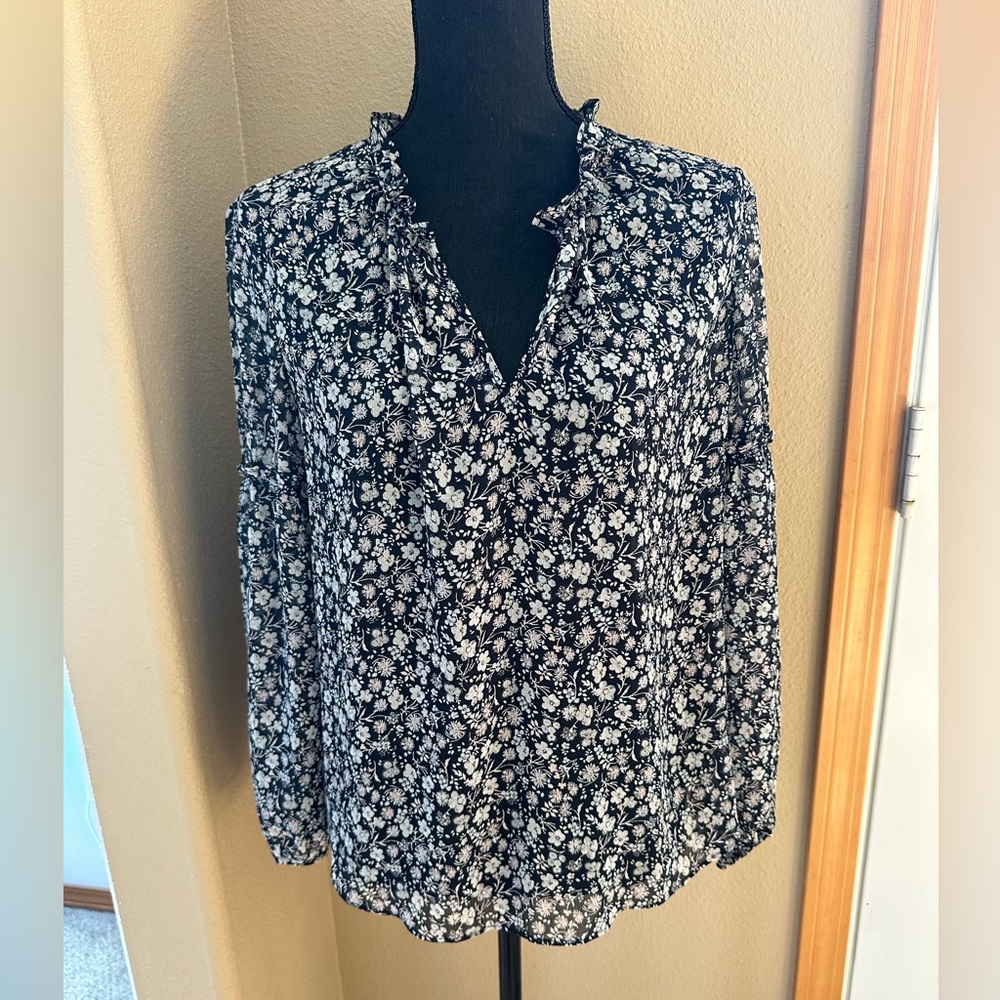 Banana Republic floral blouse size small